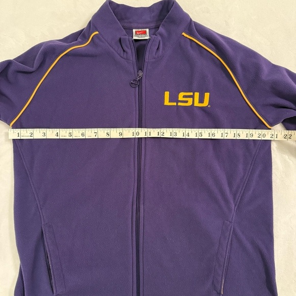 LSU Nike Youth Fleece Zippered Sweater Jacket L 12-14 - Picture 12 of 13